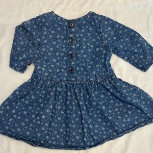 Minoti Kids Casual Blue Denim Dress